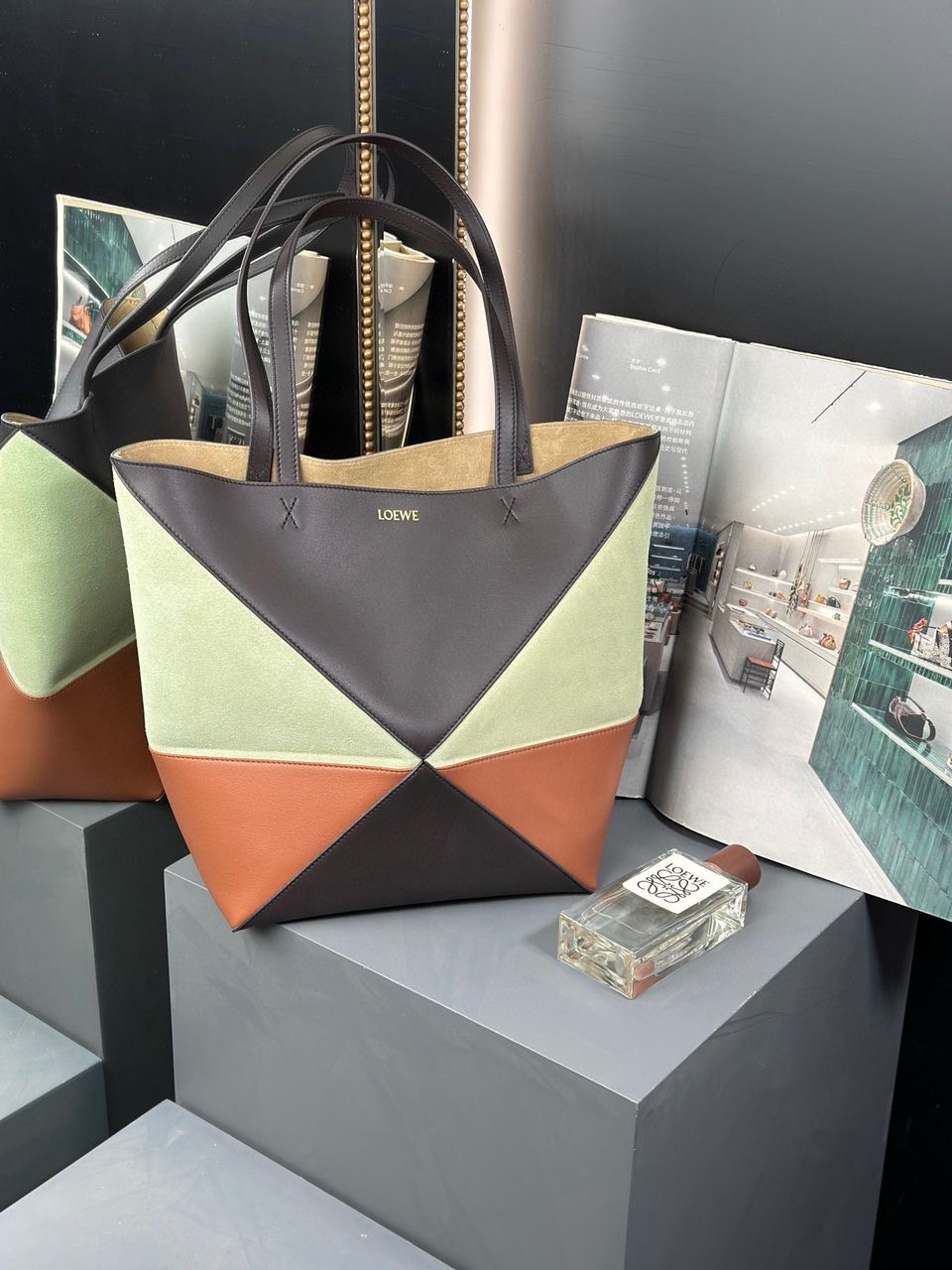 Bolso Puzzle Fold tote mediano Loewe