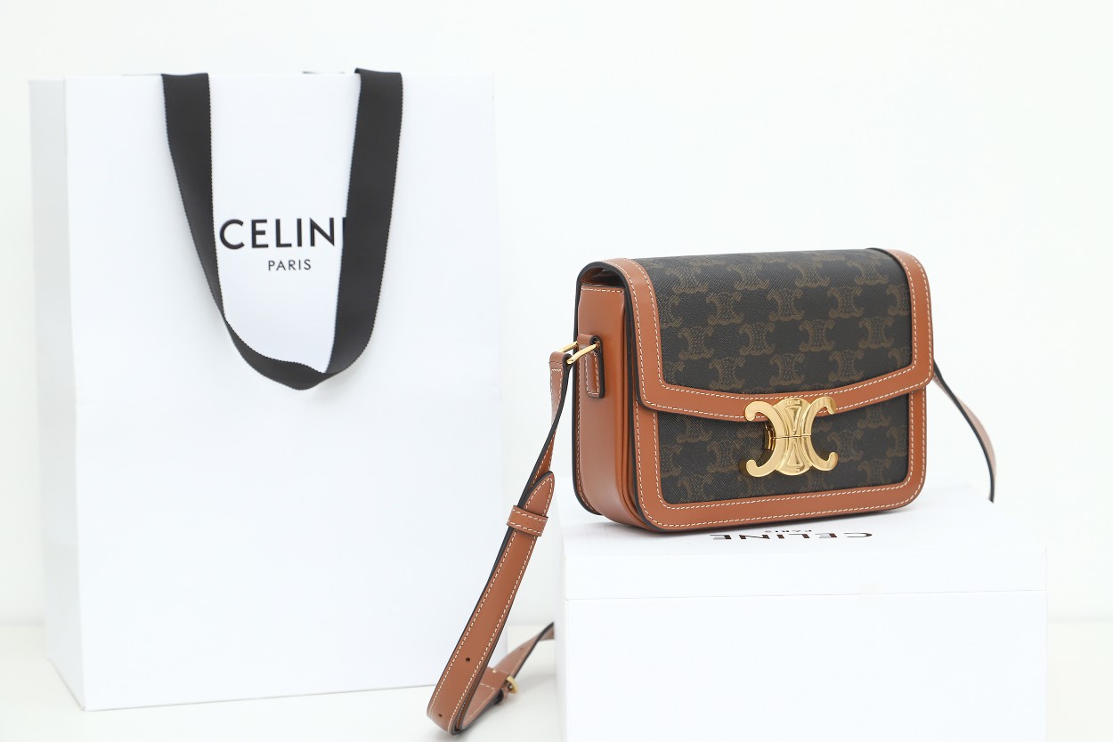 Bolso Pequeño de lona Triomphe Celine - Imagen 3