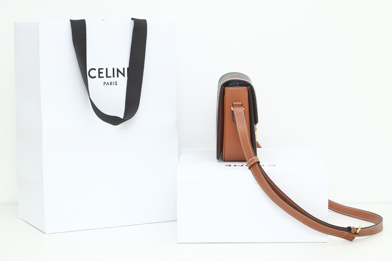 Bolso Pequeño de lona Triomphe Celine - Imagen 4