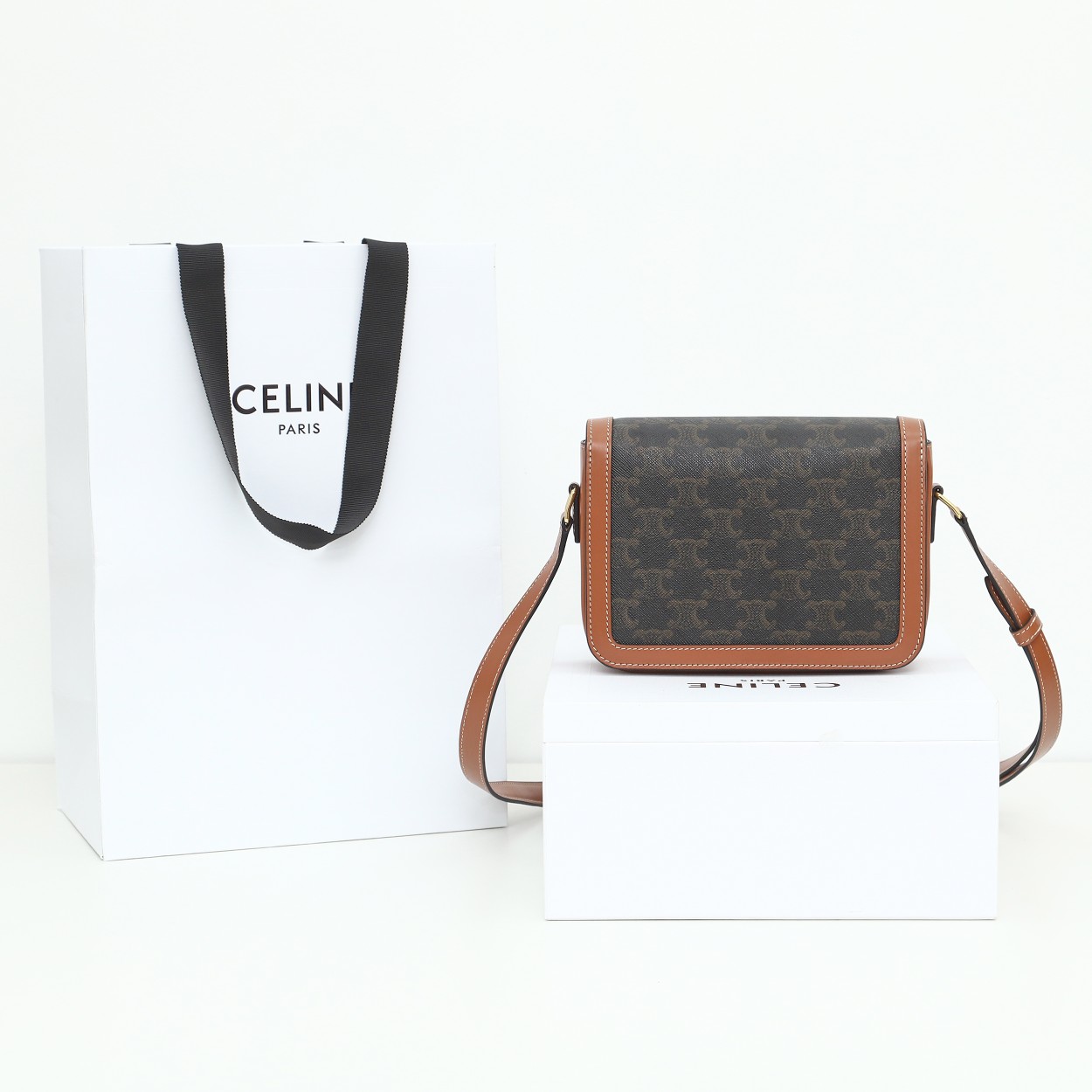 Bolso Pequeño de lona Triomphe Celine - Imagen 5
