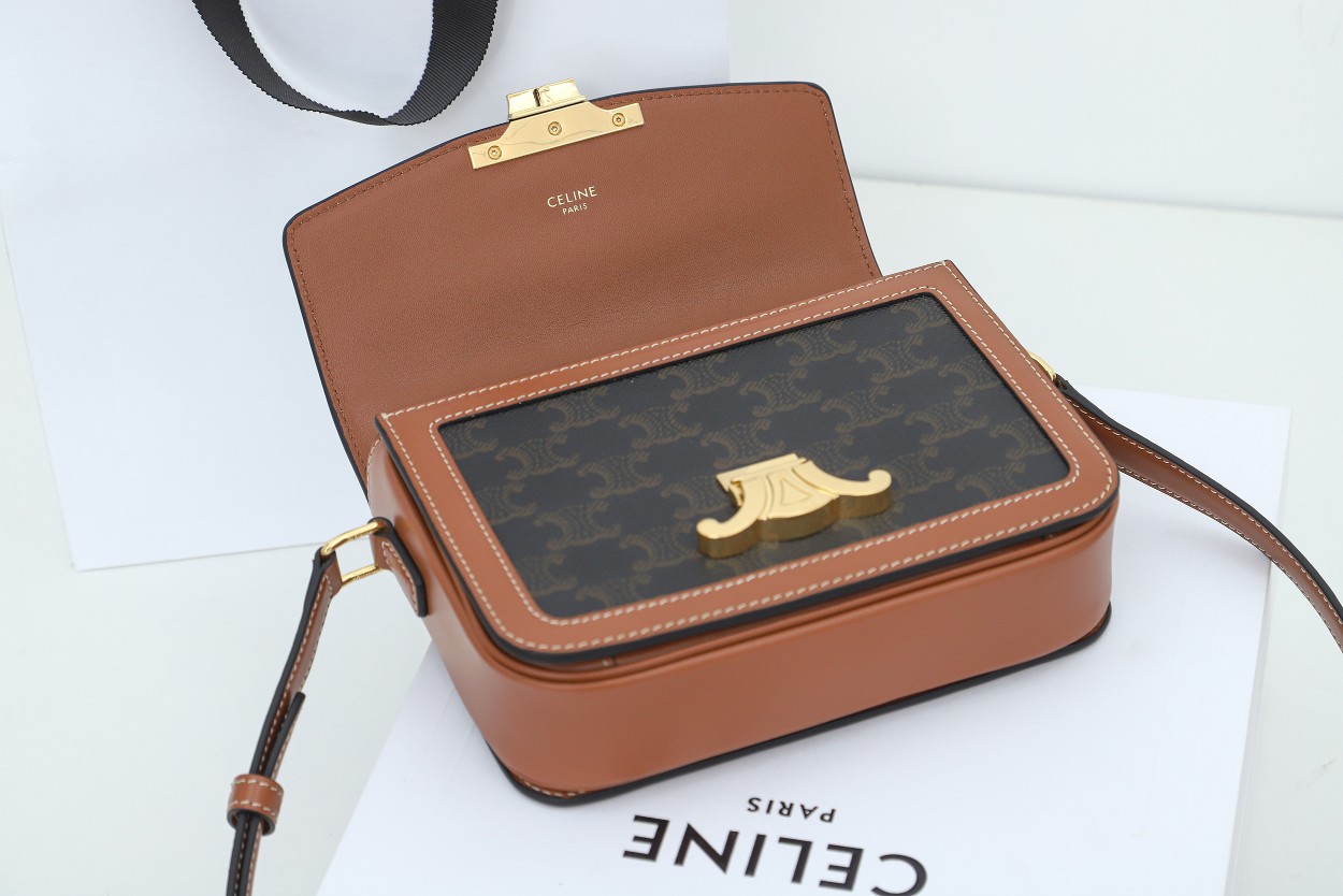 Bolso Pequeño de lona Triomphe Celine - Imagen 7