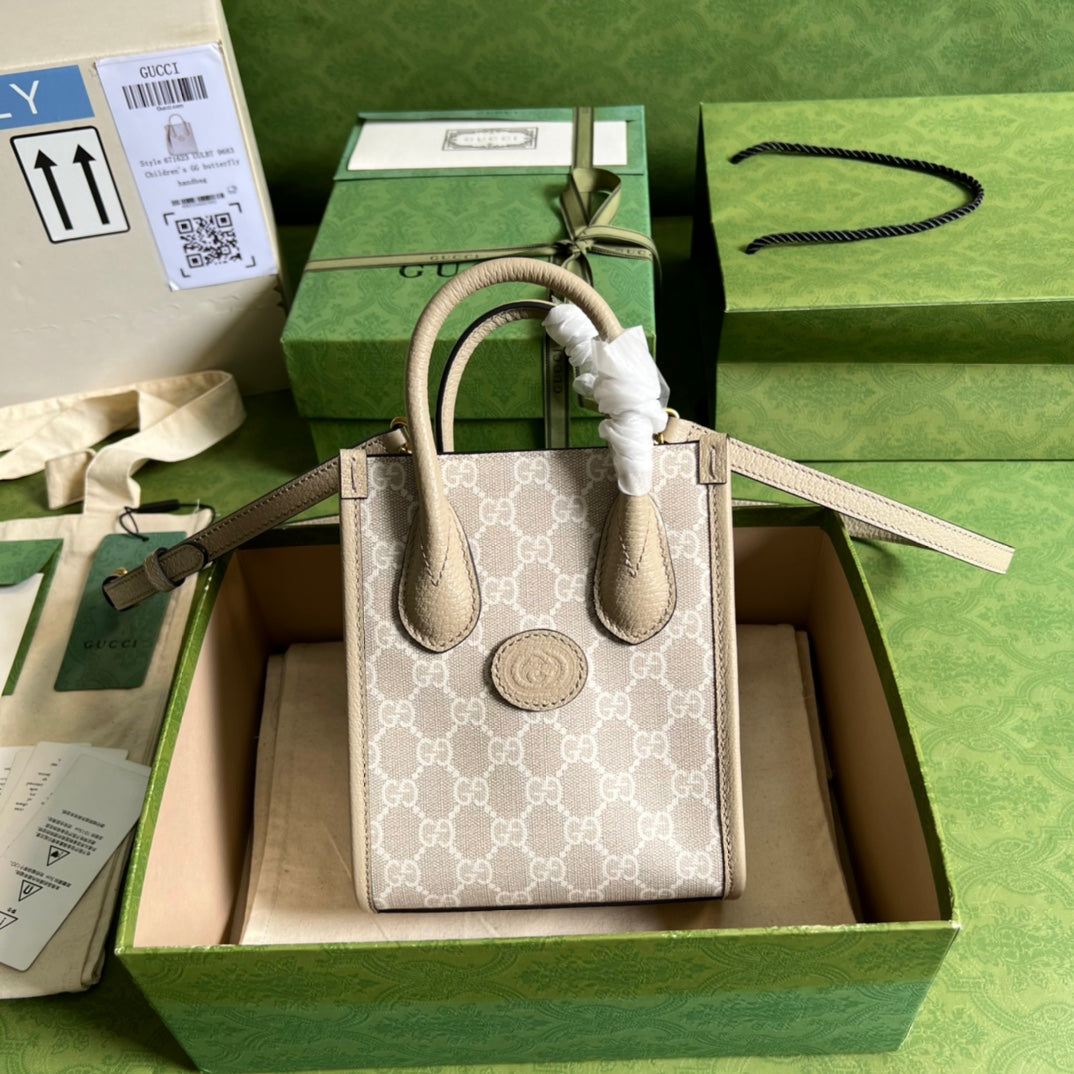 Minibolso tote con GG GUCCI - Imagen 5