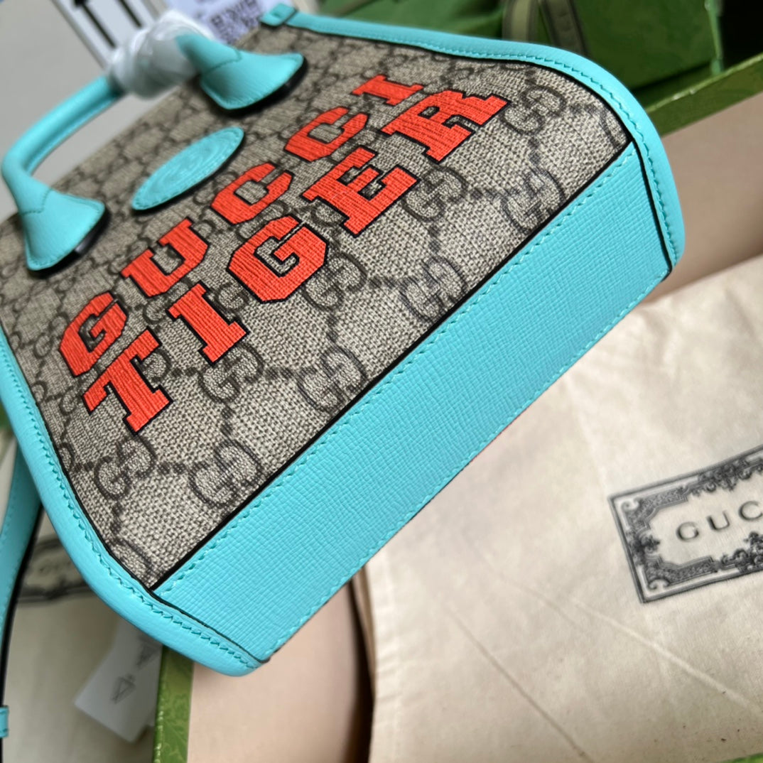 Minibolso tote GG Tiger GUCCI - Imagen 3