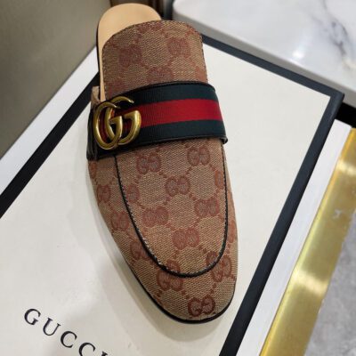 Slipper Princetown con doble GG GUCCI - Imagen 3