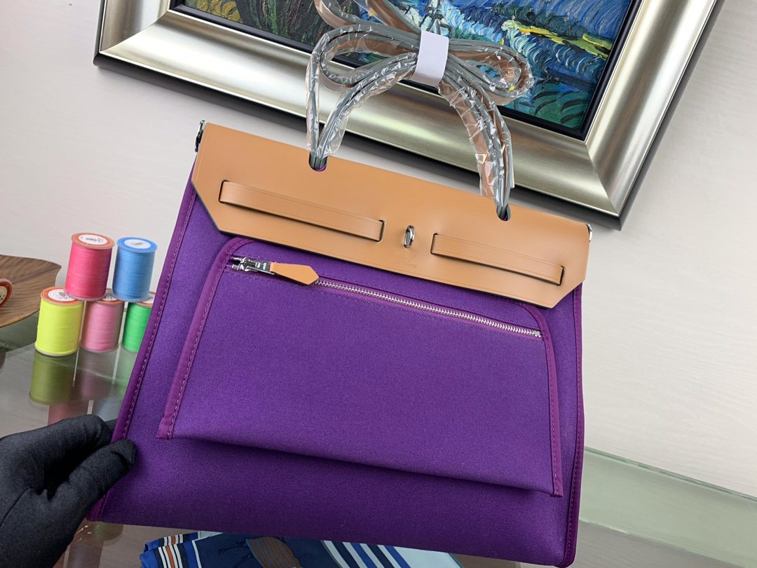 BOLSO HERBAG DE LONA - HERMES - Imagen 6