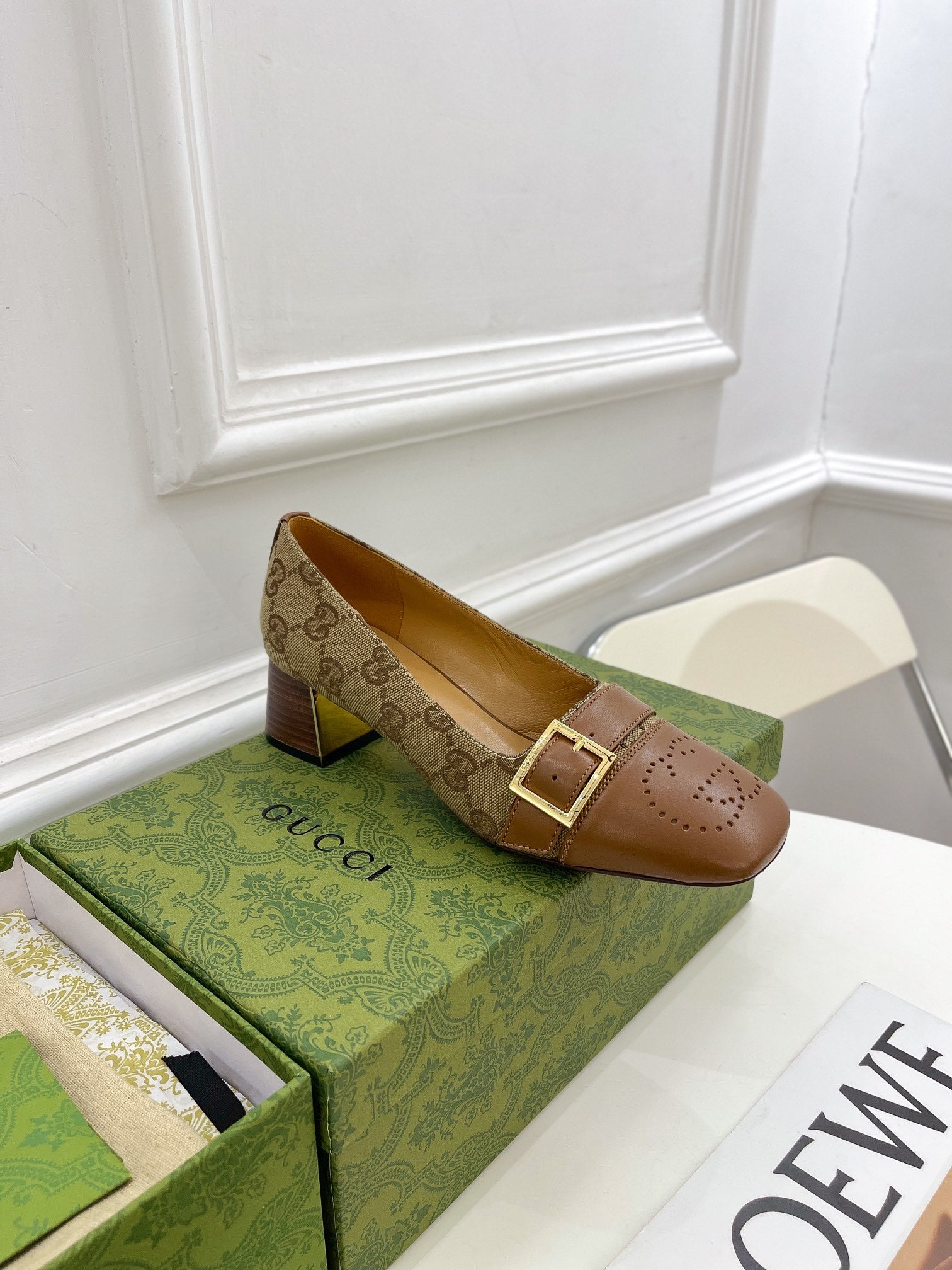 Zapato de Salón de lona GG Gucci