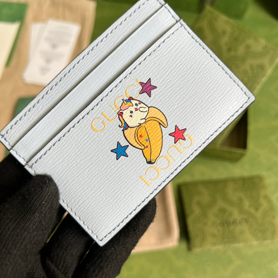 Tarjetero con estampado de Gucci y Bananya - Imagen 3