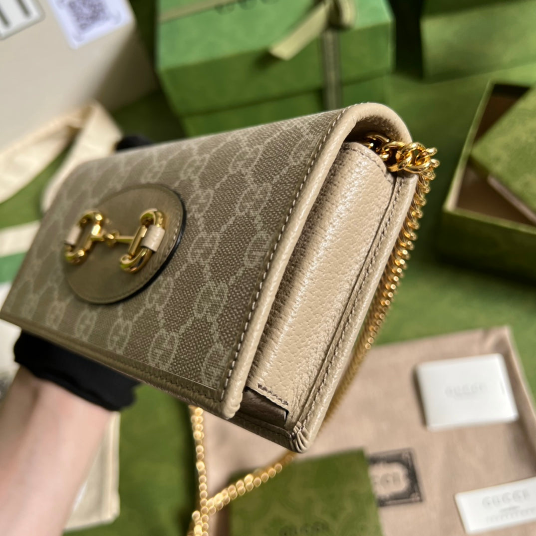Cartera con cadena Gucci Horsebit 1955 - Imagen 4