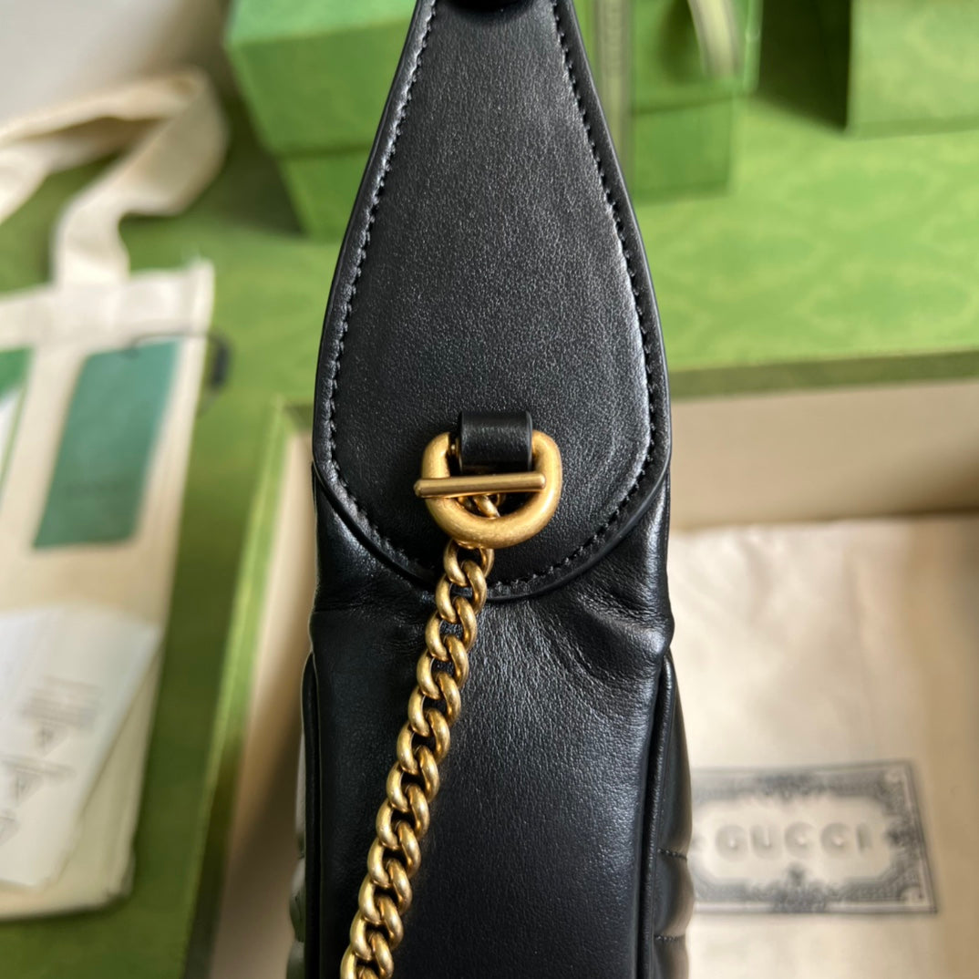 Minibolso con forma de media luna GG Marmont GUCCI - Imagen 7