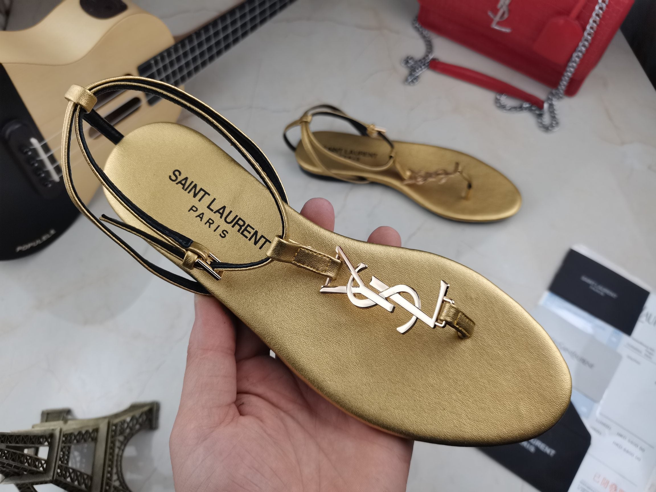 Sandalias Planas Cassandra YSL - Imagen 6
