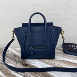 BOLSO LUGGAGE NANO DE PIEL MARTILLADA CELINE