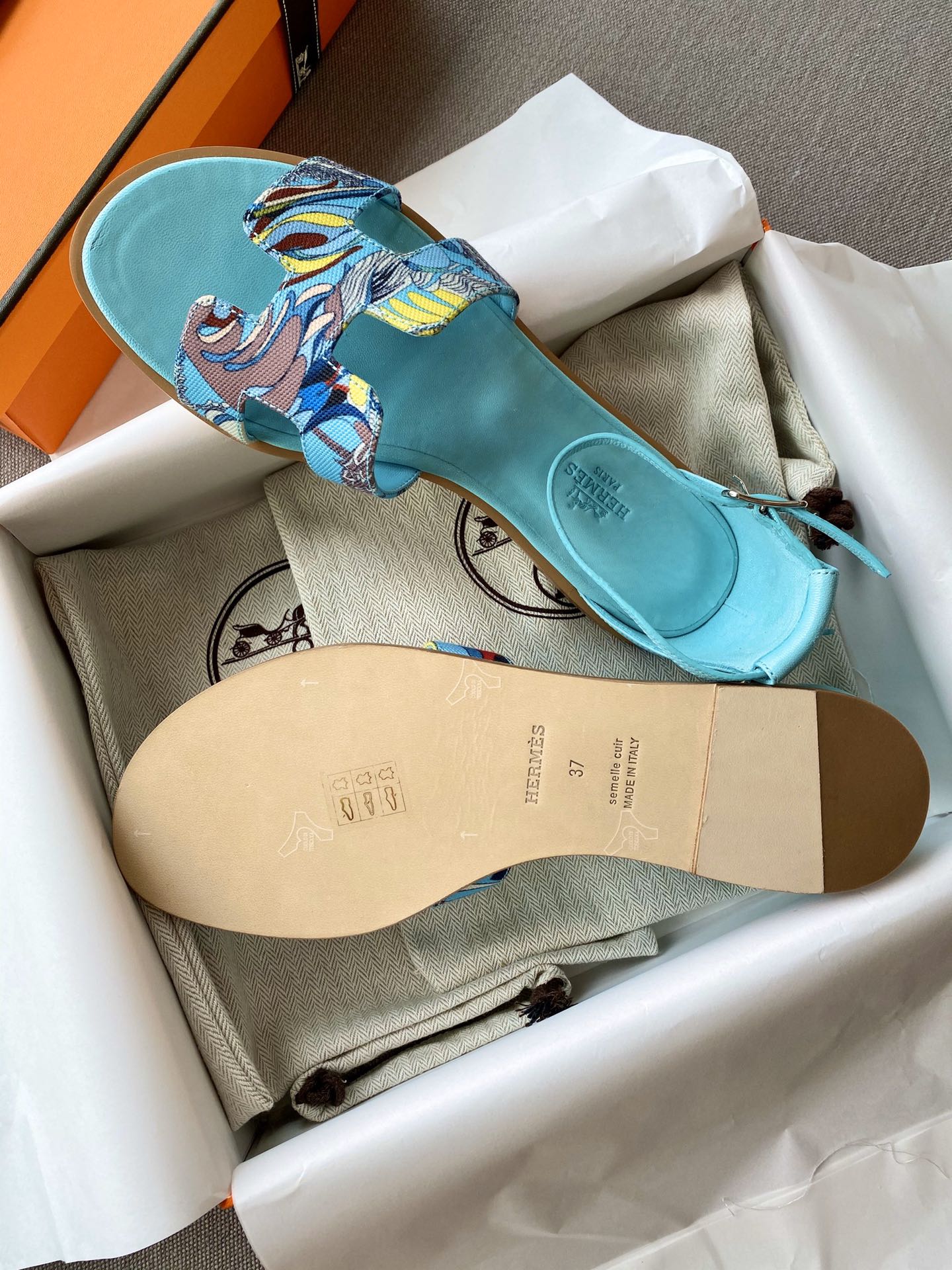Sandalias Santorini HERMES - Imagen 8