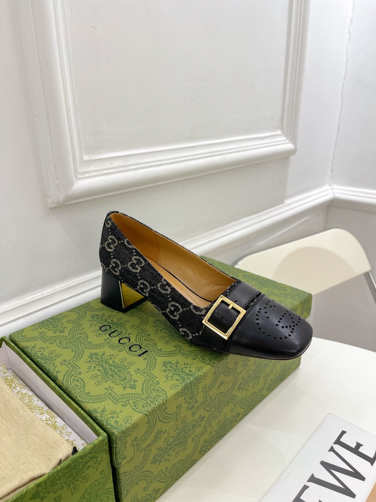Zapato de Salón de lona GG Gucci