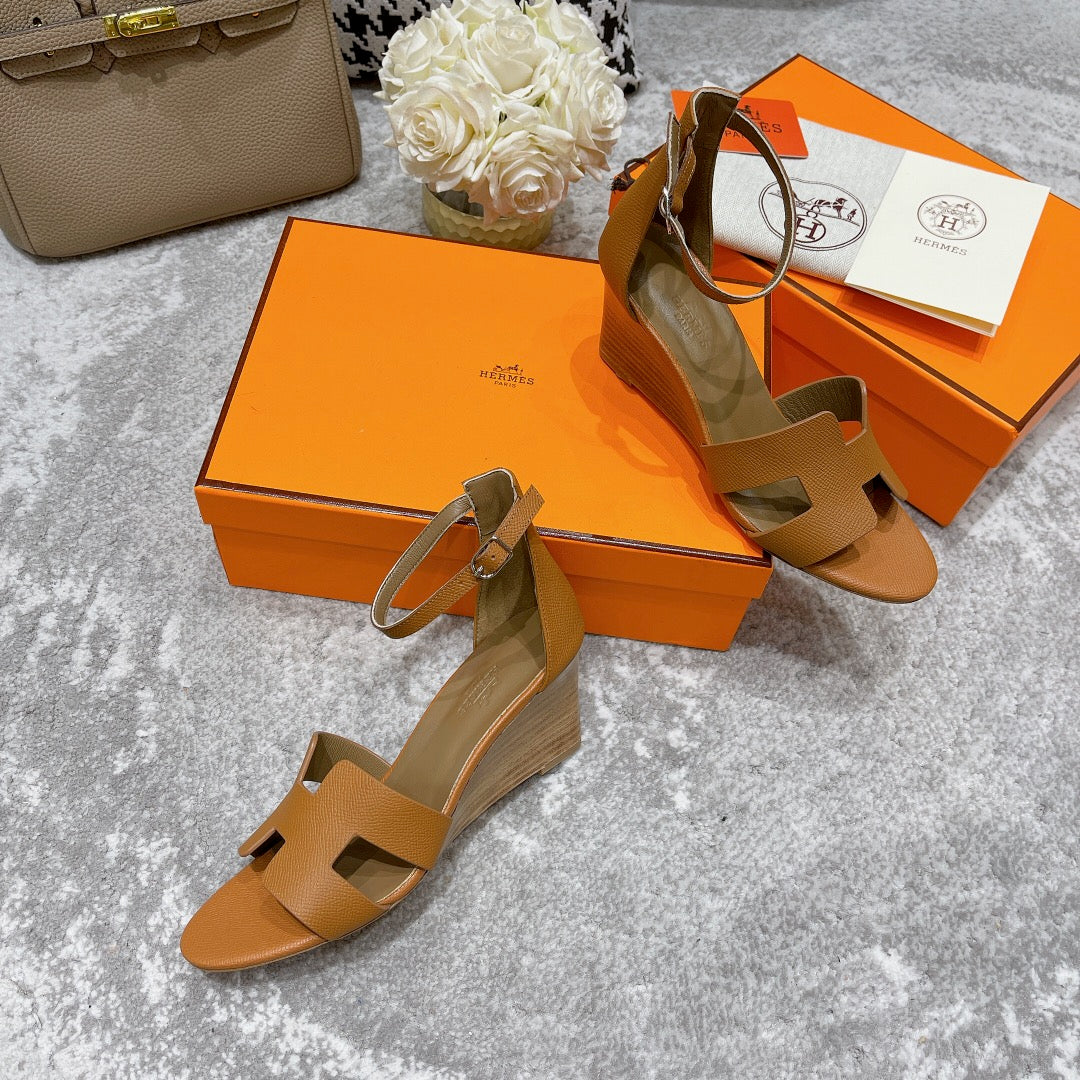Sandalias Santorini de tacón HERMES - Imagen 5