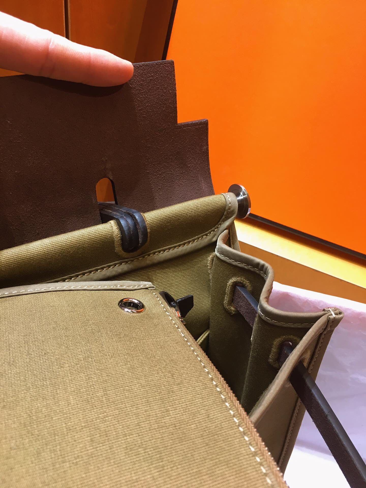 BOLSO HERBAG DE LONA - HERMES - Imagen 6