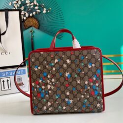Bolso tote infantil con estrellas y GG GUCCI