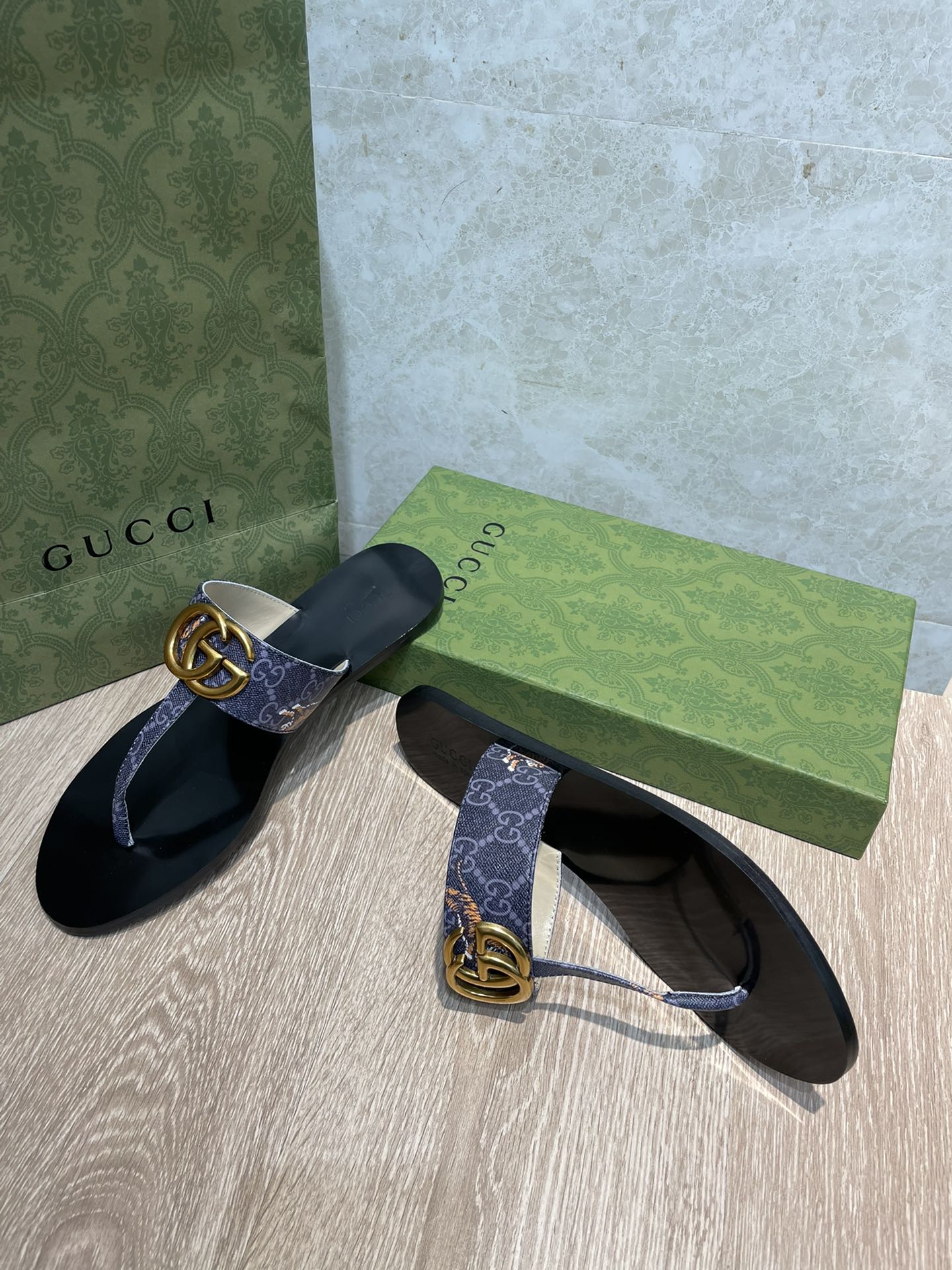 Chancla con Doble G Gucci - Imagen 7