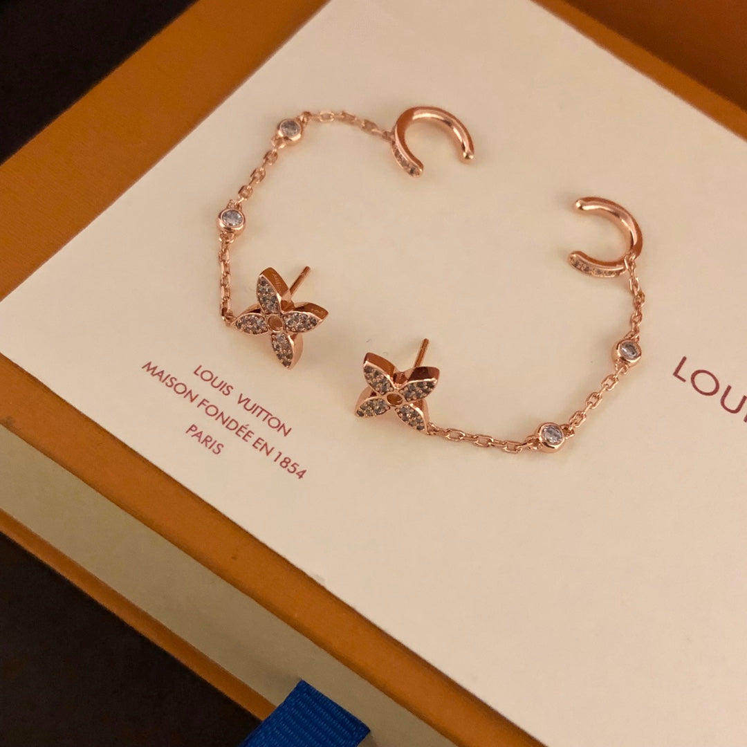 Pendiente con cadena Idylle Blossom Louis Vuitton - Imagen 2