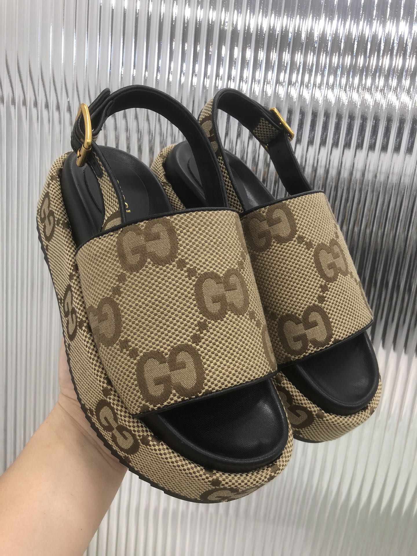 Sandalia con plataforma GG Gucci - Imagen 5