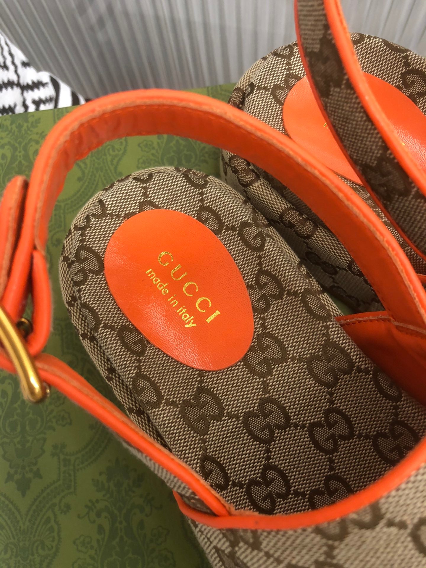 Sandalia con plataforma GG Gucci - Imagen 5