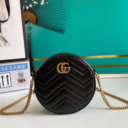 Minibolso de Hombro GG Marmont Redondo GUCCI