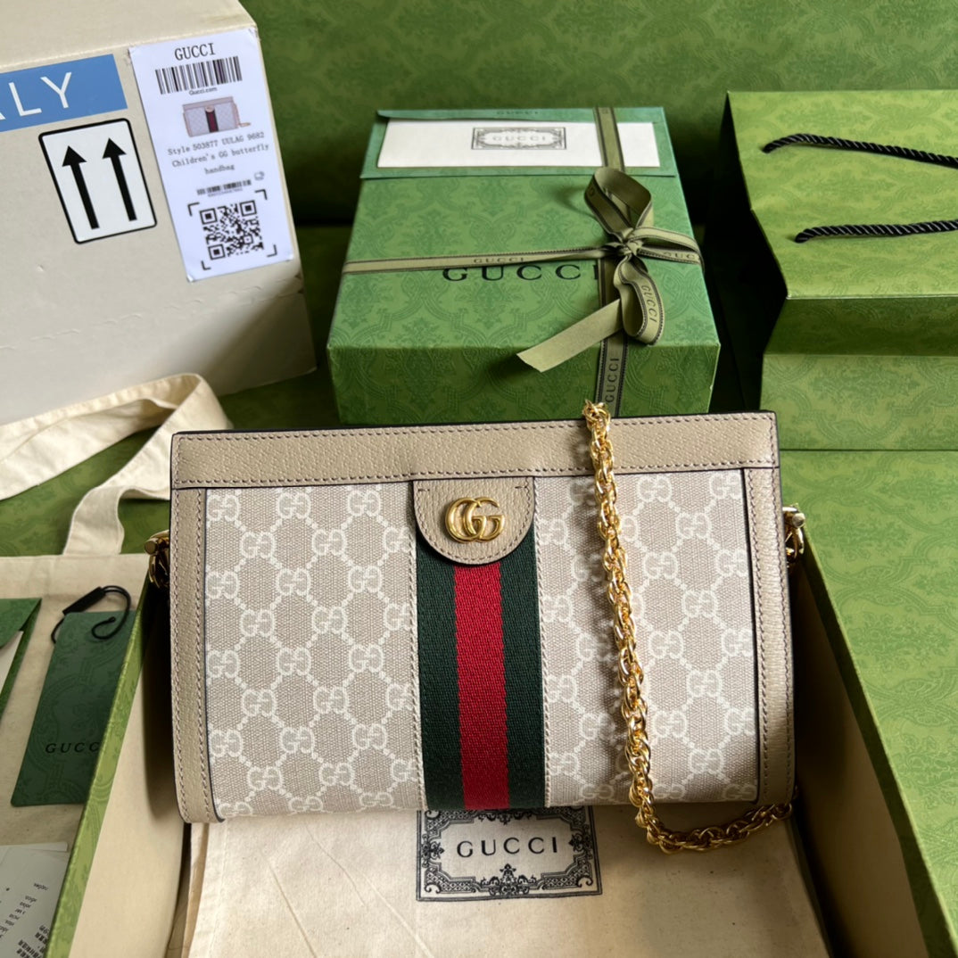 Bolso de hombro Ophidia con GG pequeño GUCCI - Imagen 2
