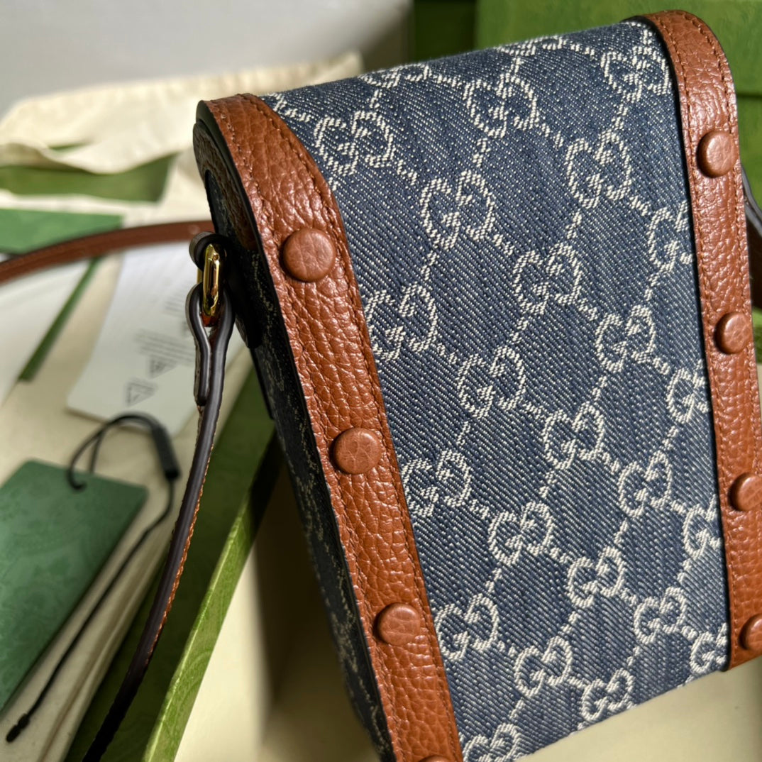 Minibolso Gucci Horsebit 1955 - Imagen 5