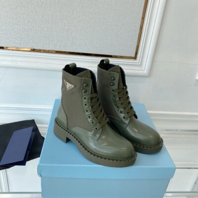 Botas de piel cepillada y Re-Nylon PRADA - Imagen 6