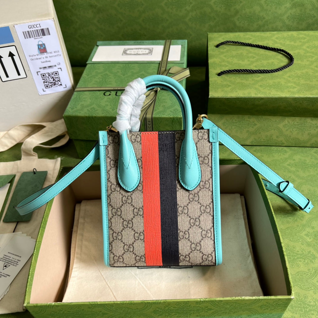 Minibolso tote GG Tiger GUCCI - Imagen 4