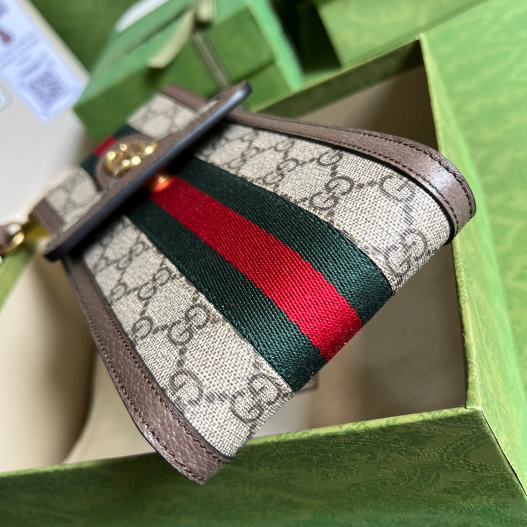 Minibolso Ophidia y cartera desmontable GUCCI - Imagen 7