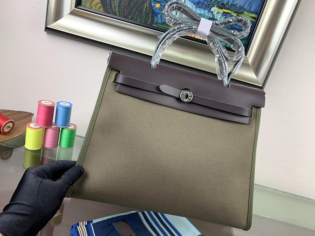 BOLSO HERBAG DE LONA - HERMES