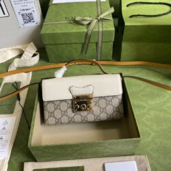 Bolso de hombro pequeño con candado GUCCI