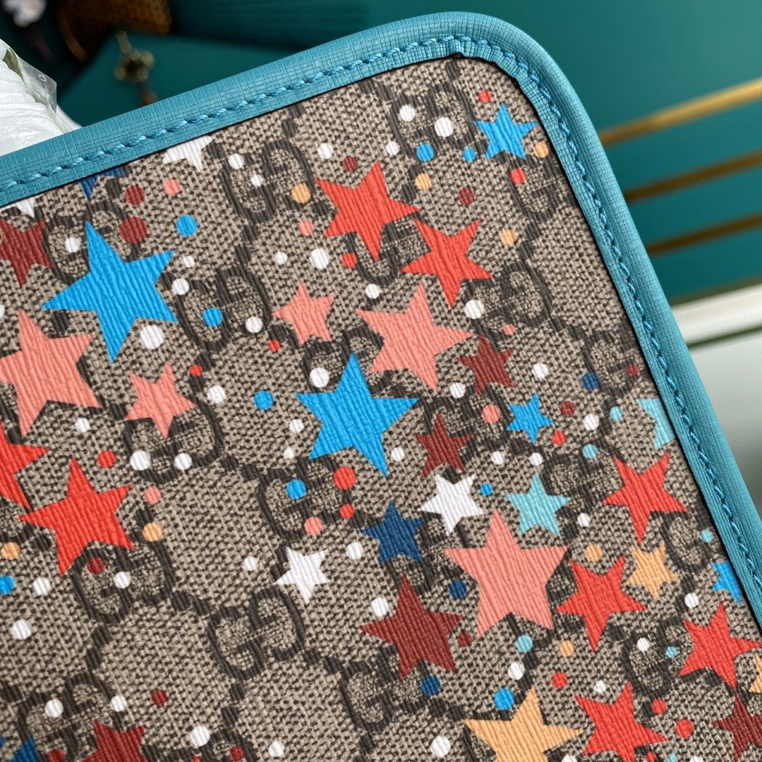 Bolso tote infantil con estrellas y GG GUCCI - Imagen 5