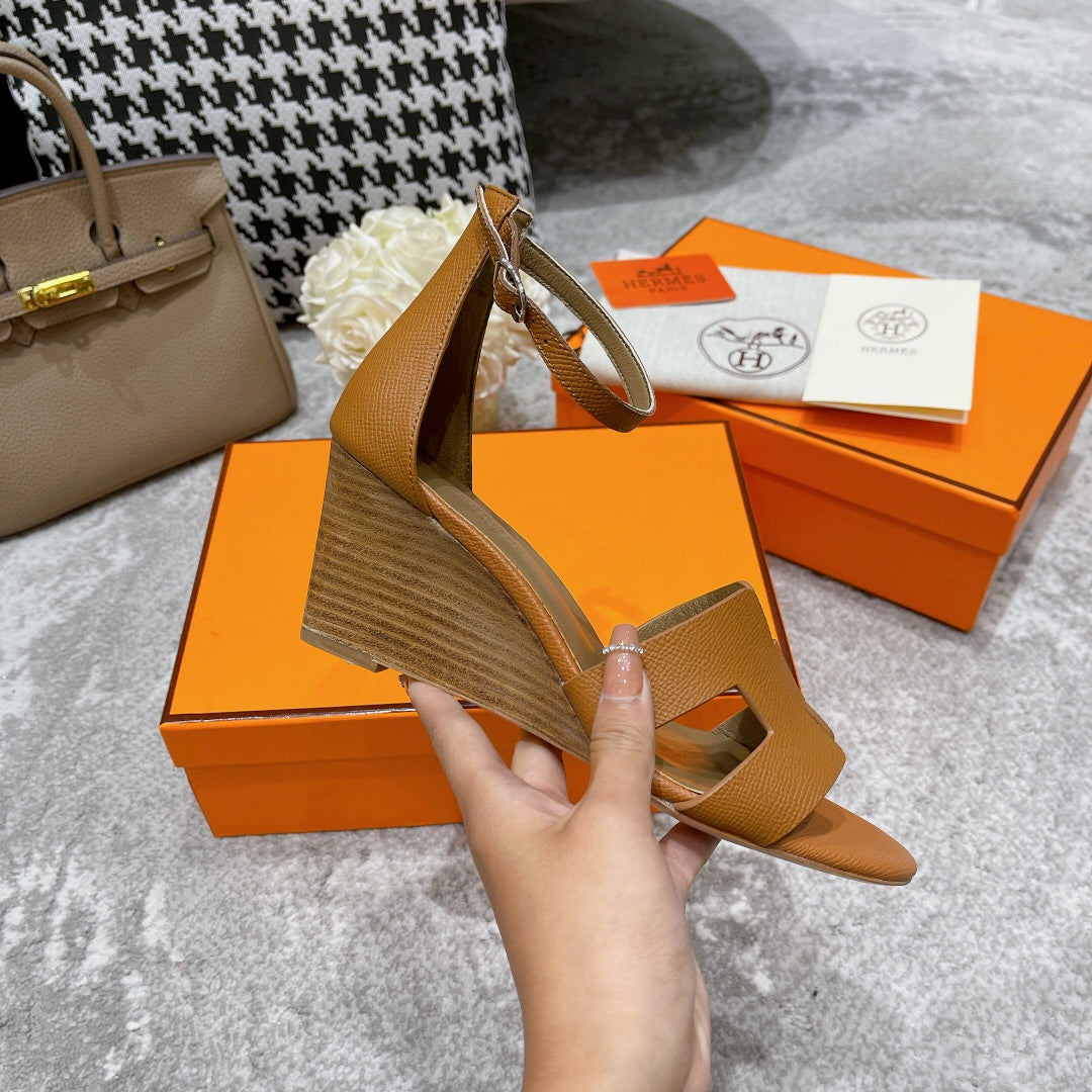 Sandalias Santorini de tacón HERMES - Imagen 6