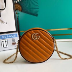 Minibolso de Hombro GG Marmont Redondo GUCCI