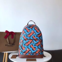 Mochila en lona ecológica con motivo de monogramas BURBERRY - KJ PLUS