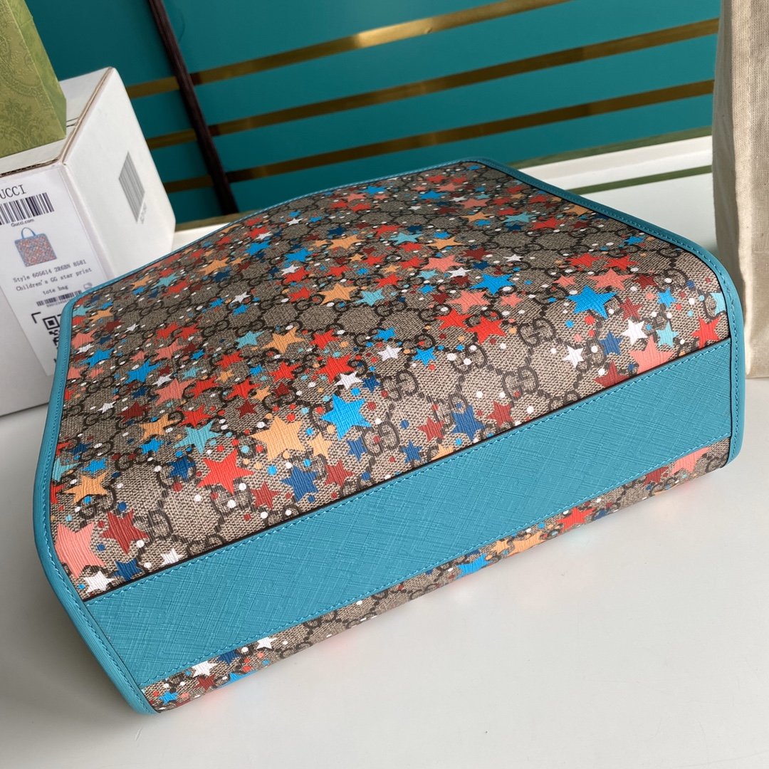 Bolso tote infantil con estrellas y GG GUCCI - Imagen 4