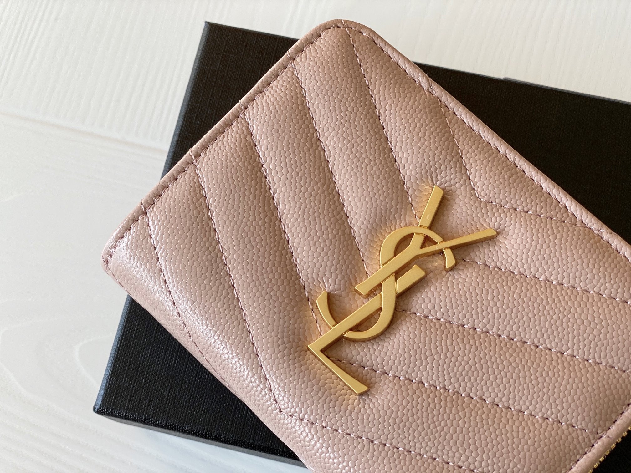 Cartera Monogram Compact de piel YSL - Imagen 8