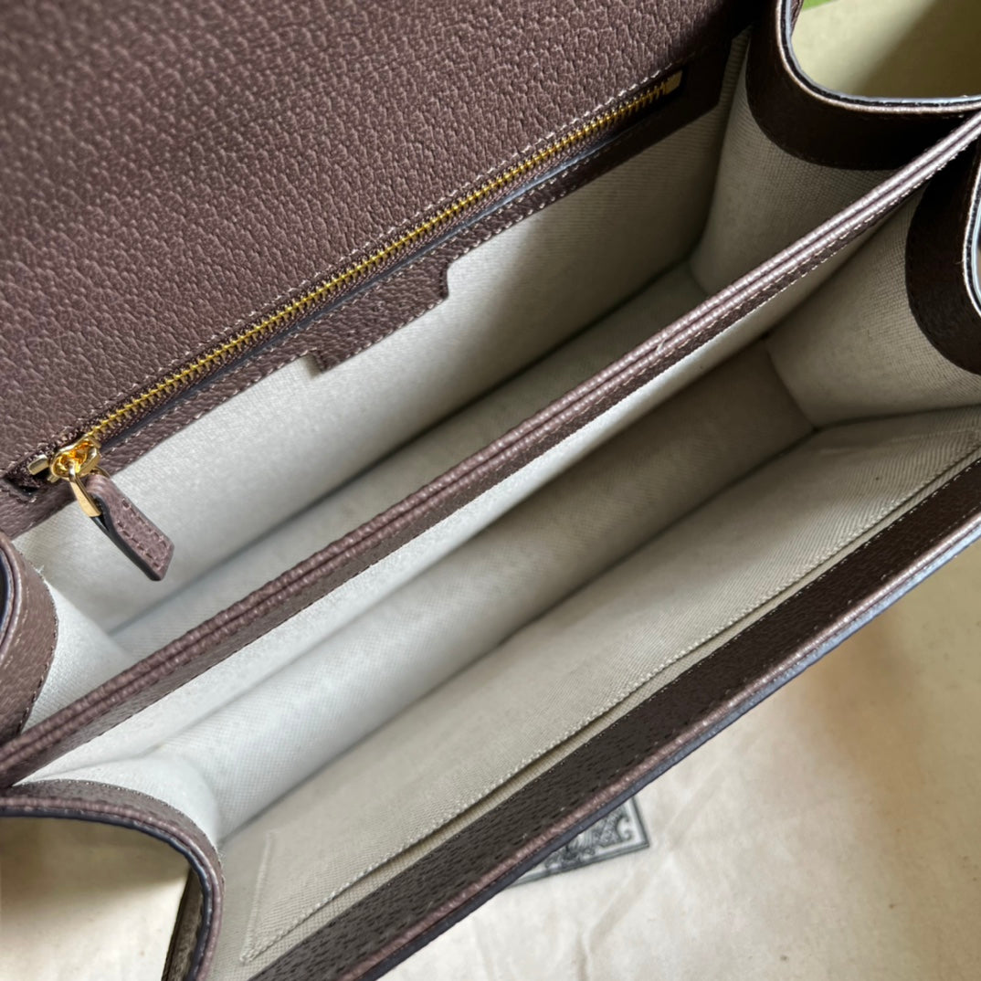 Bolso Ophidia con asa superior y tribanda Web Gucci - Imagen 6