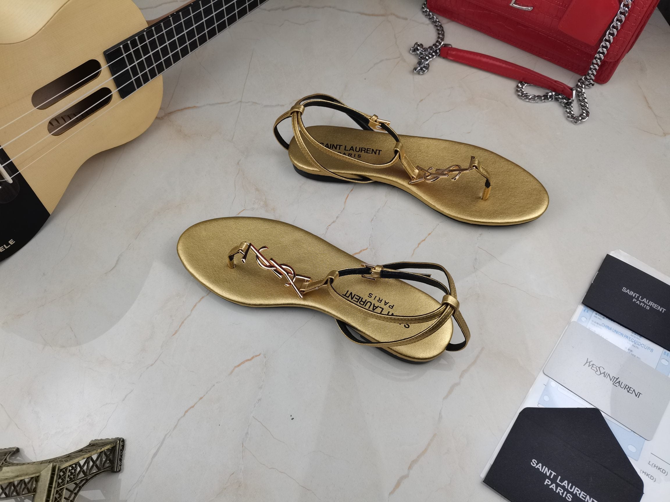 Sandalias Planas Cassandra YSL - Imagen 7