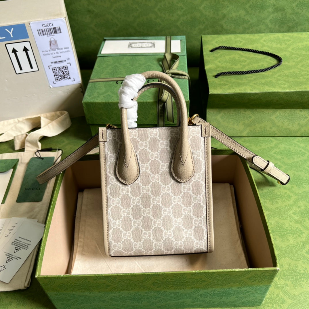 Minibolso tote con GG GUCCI - Imagen 7