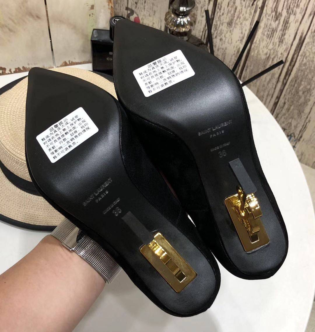 Zapatos de Salón Opyum Ante YSL - Imagen 5