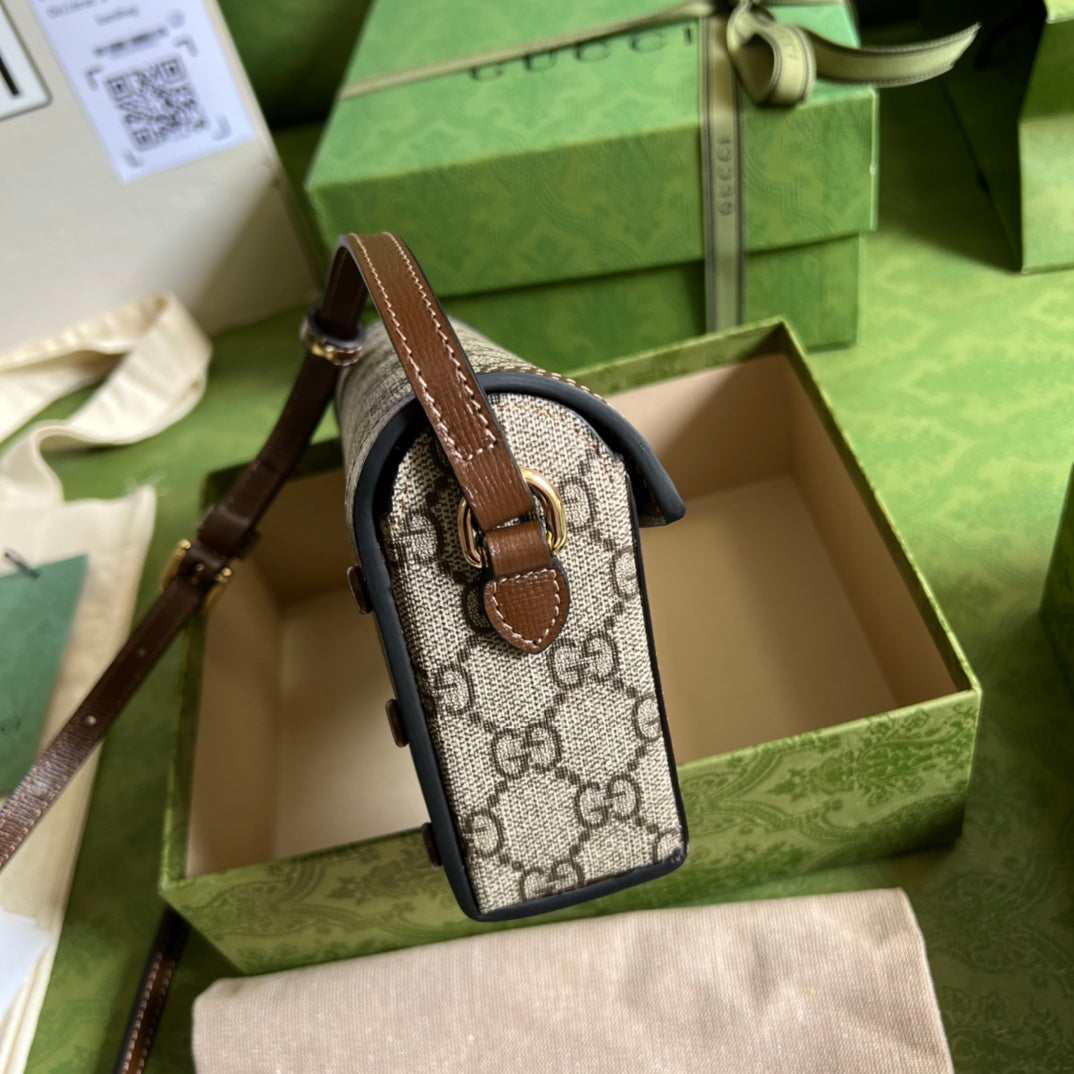 Minibolso Gucci Horsebit 1955 - Imagen 4
