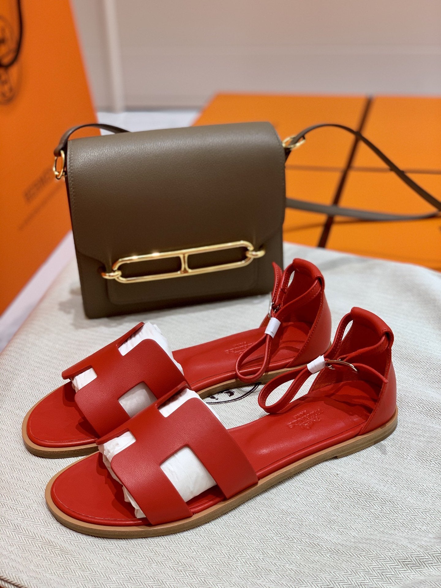 Sandalias Santorini HERMES - Imagen 8