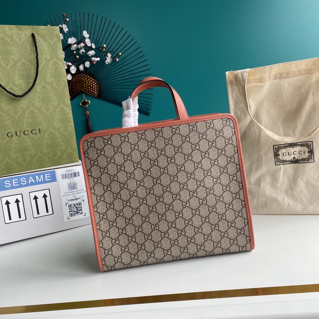 Bolso tote infantil con dibujo y GG GUCCI - Imagen 3