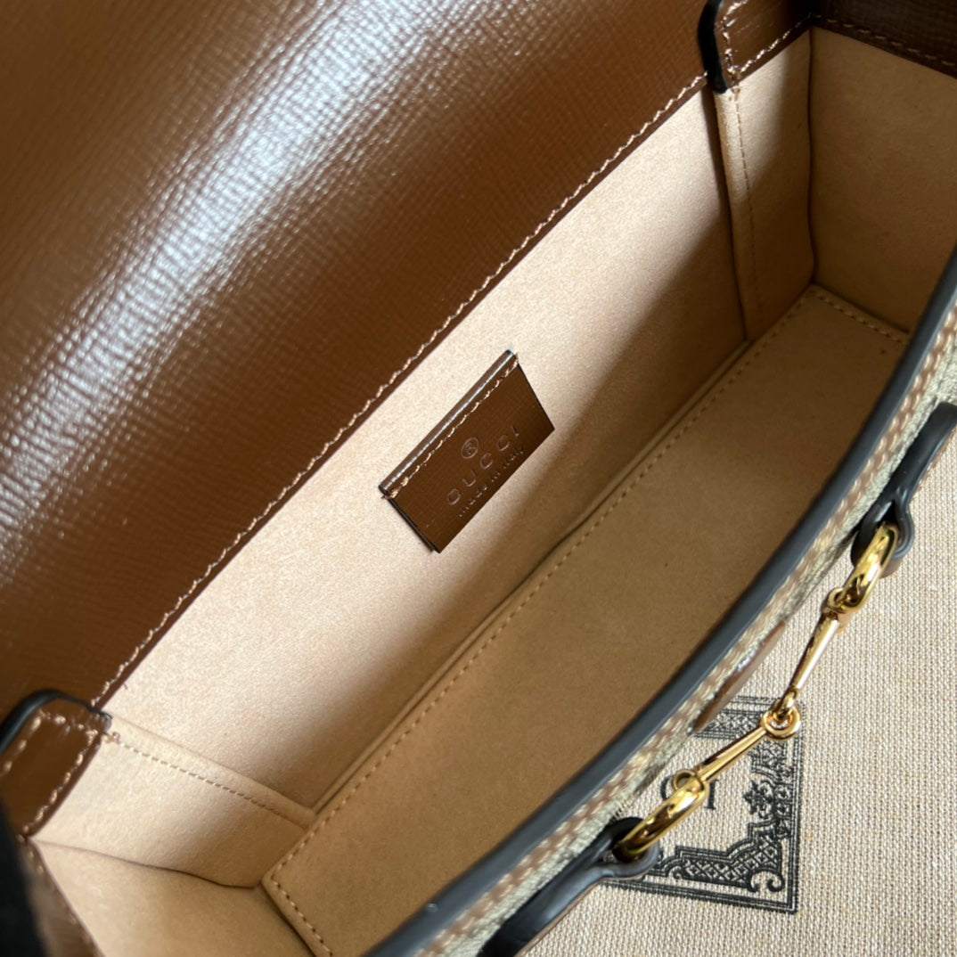 Minibolso Gucci Horsebit 1955 - Imagen 8