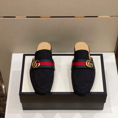 Slipper Princetown con doble GG GUCCI - Imagen 4