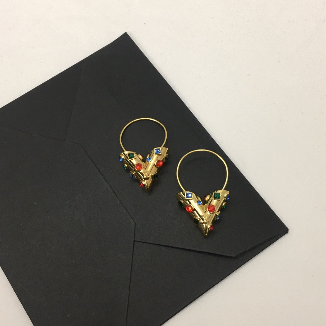 Pendientes de aro Essential V Louis Vuitton