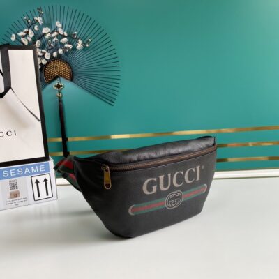 Riñonera de Piel con Estampado Gucci - KJ PLUS