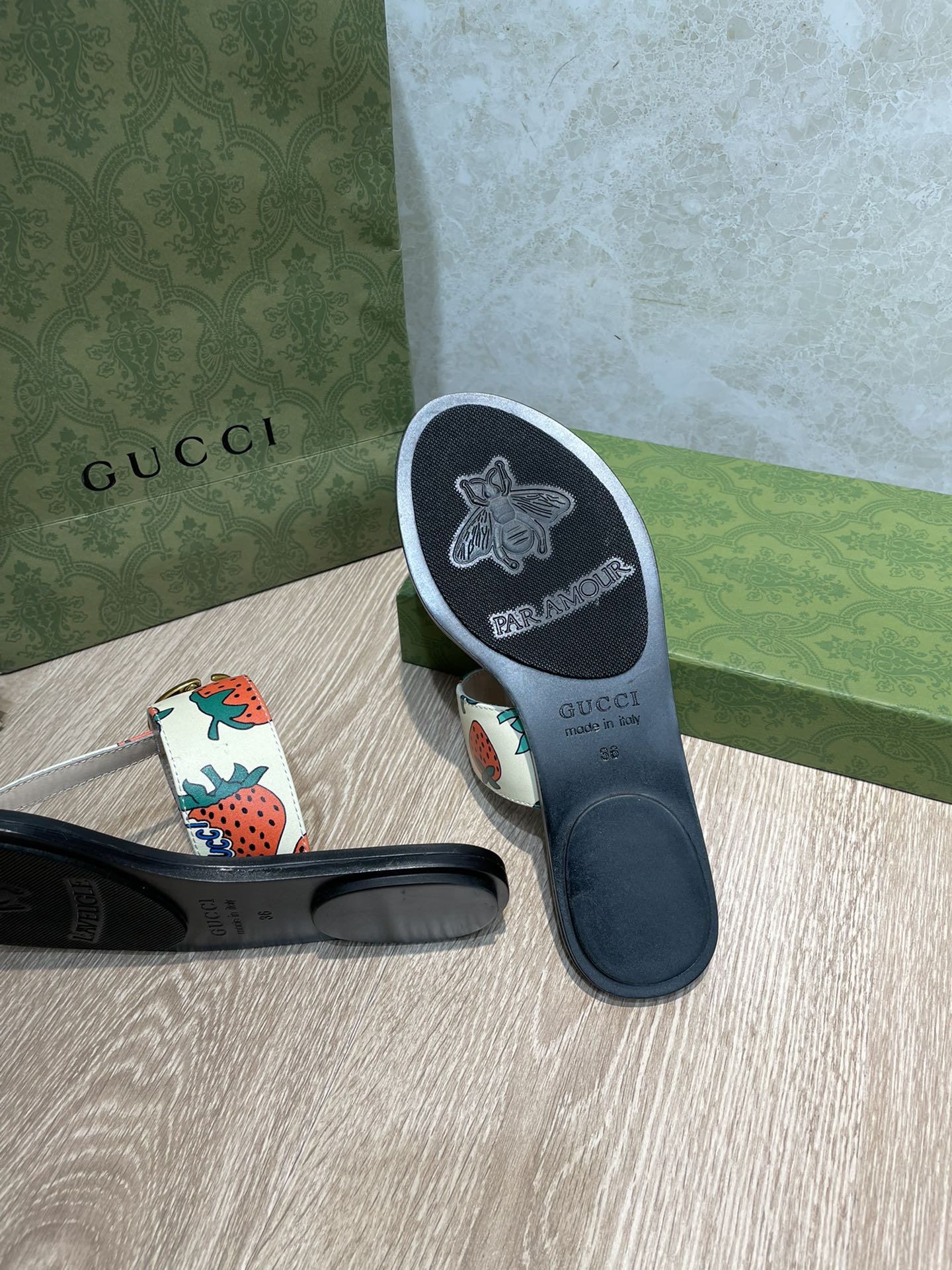 Chancla con Doble G Gucci - Imagen 8